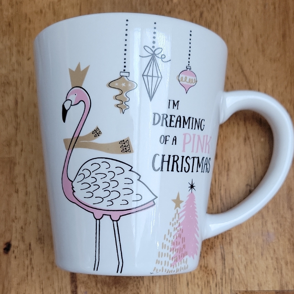Modern Gourmet Pink Christmas Flamingo Mug